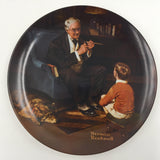 10017 - C - Vintage Collector's Plate - "The Tycoon" - by Norman Rockwell - 1982 -  Box 31