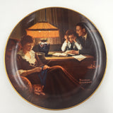 10018 - C - Vintage Collector's Plate - "Father's Help" - by Norman Rockwell - 1983 - Box 31