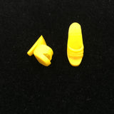 10033 - T - Vintage Barbie Doll Accessories - Yellow Open Toe Shoes - Box 31