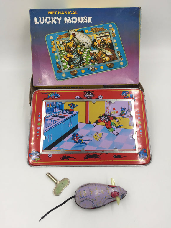 10481 - T - Mechanical Lucky Mouse - Windup Toy - Lucky Toys Industries - Box 28