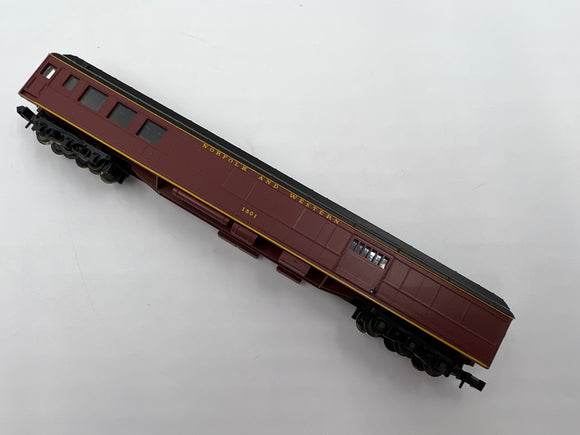 10614 - T - Train - N-scale - Cargo Car - Norfolk & Western - #1501 - Brown - New Condition in plastic case - Box 13