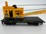 10770 - T - HO Gauge / Scale - Baltimore & Ohio Crane Train Car 2136 - B&O 2317 - Browning - VGC - Box 9