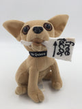 9981 - T - Taco Bell Stuffed Mexican Chihuahua - Tan - Sign Reads "Free Taco's <----" - Box 39