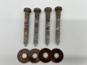 10101 - AS - 4" Lag Bolt with Washer - Set of 4 -  Box 7