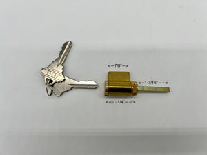 10379 - AS - Cylinder Key Lock - Schlage Shaped Keys - Box 8