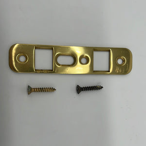 10356 - AS - Gliding Patio Door Striker Plate - Brass - 0-5125-622 - Box 7