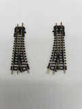 10722 - T - N-Gauge Track 3.6" Switches - Package of 2 - 1 Right, 1 Left - Box 9