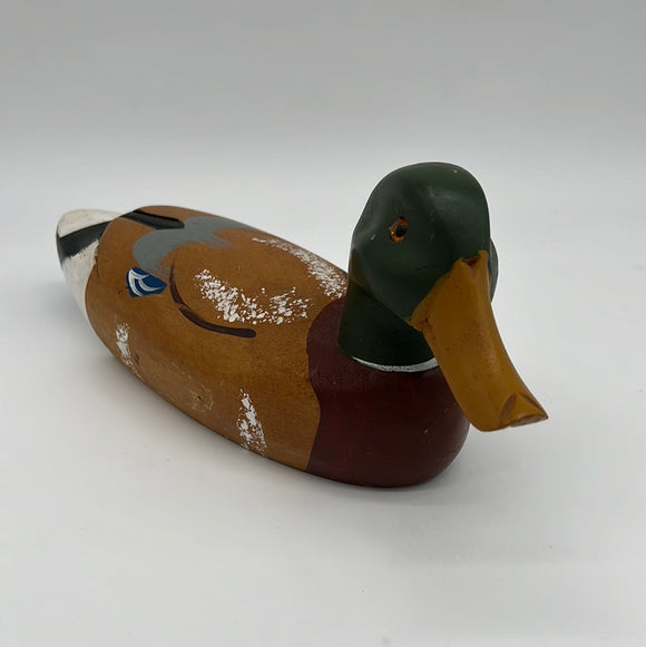 7798 - SP - Hand Painted Duck Decoy - Original Signed - Appears to be Signed in 48 - Excellent Condition