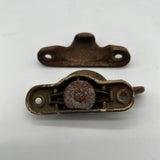 9792 - V - Vintage Antique Brass Sash Locks - 2 1/2" - For use with Double-hung or Slider Windows - Box 6