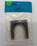 10707 - T - Single Random Stone Train Tunnel Portal - New in Package - N guage - Box 9A