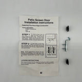 10353 - AS - Patio Door Screen Hook Striker - 1 1/2" x 1/2"- Metal - Box 1