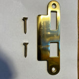 10355 - AS - French Door Striker Plate - Brass - Box 7