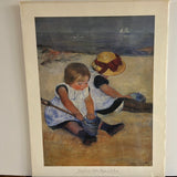 8574 - A - Litho GCP595 - Children Playing on Beach - Mary Cassatt