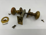 9640 - V - Tecco Passage Handle & Backset - Brass & Chrome - Not a Keylock System - Box 8