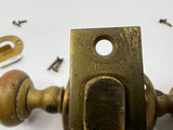 9640 - V - Tecco Passage Handle & Backset - Brass & Chrome - Not a Keylock System - Box 8A