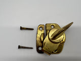 9953 - AS - Brass & Antique Brass Sash Lock and Striker - Box 7