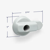 9898A - AS - Andersen and Sunrise Patio Door Screen Lock Latch - PVC - White - Box 1A