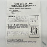 9898 - AS - Sliding Patio Door Screen Handle & Lock Latch - Plastic - Black - Box 1