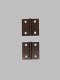 11023I - AS - 1-1/2" x 5/8" - Antique Bronze Metal Cabinet Hinges - 2-Pcs - Box 10