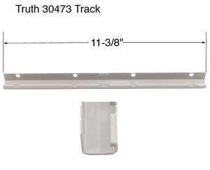 10994D - AS - Truth Metal Casement Track - 30473/30706/30473 - 11-3/8" x 5/8" x 5/16" - 4-Hole - Box 4