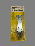 11023B - AS - Stanley 4" Strap Metal Hinges - 2-Pcs - Box 10