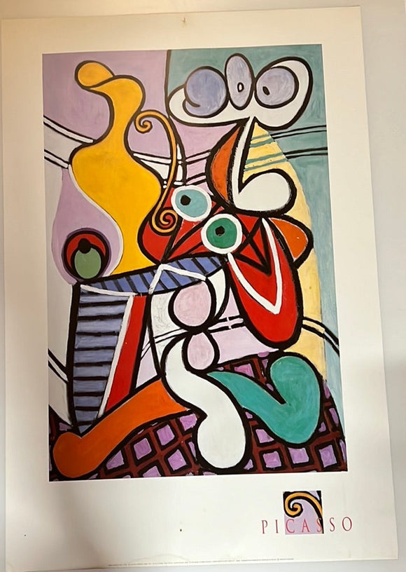 8143 - A - Picasso Print- French Abstract - 24 x 36 Poster