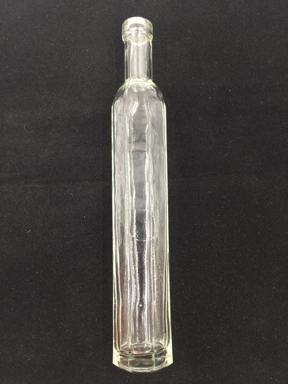 10072 - H - Tall Glass Bottle - Short Neck - Wavey Glass - Box 42