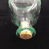 10073 - H - Small Glass Bottle with Cork - Wavey Glass - Box 41