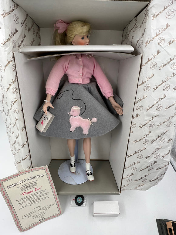 10110 - C - Porcelain Doll - Peggy Sue - Yearbook Memories Collection - 1991 - In Original Box. - B0X 30