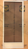 10142 - AS - Pella Hinged Patio Door Double Screen Set - Tan - 8" Kick-plate