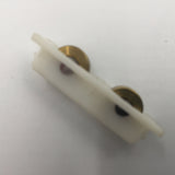 10144 - AS - Sliding Window Rollers - Set of 4 - Brass Rollers with High Impact Plastic Housing - Box 8