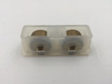 10146 - AS - Sliding Window Rollers - Set of 4 - Brass Rollers with High Impact Plastic Housing - Box 8