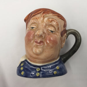 10219 - C - Vintage Royal Doulton Miniature Toby Jug - Fat Boy - A O Rare - Made in England - Box 24