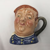 10219 - C - Vintage Royal Doulton Miniature Toby Jug - Fat Boy - A O Rare - Made in England - Box 24