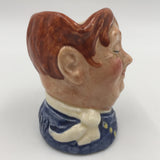 10219 - C - Vintage Royal Doulton Miniature Toby Jug - Fat Boy - A O Rare - Made in England - Box 24