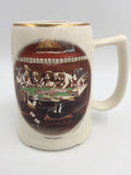 10331 - C - Vintage "Poker Sympathy" Mug / Stein - 22kt Gold Trim - Dogs Playing Poker - Box 33