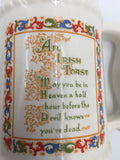 10333 - C - Irish Beer Mug with An Irish Toast - Gold Trim - Box 33
