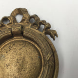 10368 - H - Vintage Drawer/Cabinet Pull - Ring Design - Very Ornate - Brass - Box 7