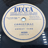 10380 - M - Record 78 RPM - Ernest Tubb - Decca Records - Sample Copy - Circa 1950 - Box 23