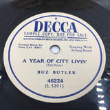 10381 - M - Record 78 RPM - Buz Butler - Decca Records - Sample Copy - Box 23