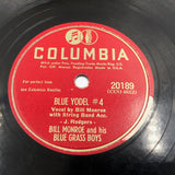 10385 - M - Record 78 RPM - Bill Munroe and his Bluegrass Boys - Columbia - Box 23