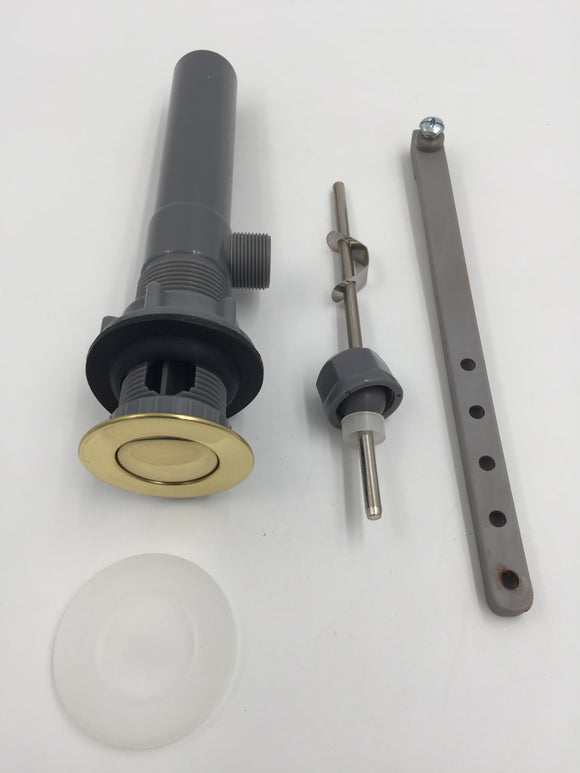 10400 - H - Bathtub/Sink Drain Plug - Includes PVC Pipe Extension and Linkage - Gray - Box 38