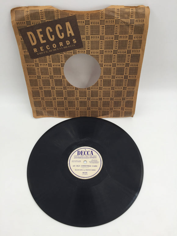 10419 - M - Record 78 RPM - Nelson King - Decca Records Sample Copy - 46192 - Box 23