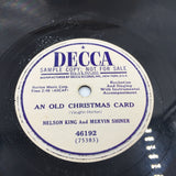 10419 - M - Record 78 RPM - Nelson King - Decca Records Sample Copy - 46192 - Box 23