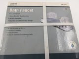 10500 - H - Chrome Bath Faucet - 186 773 - New in Box - Box 20