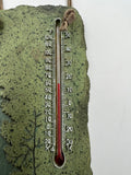 10571 - H - Decorative Ceramic Thermometer - Moose with Large Pine Tree Imprint - Box 38