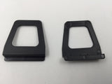 10604 - AS - Screen Pulls - Set of 2 - Black Plastic - Vinyl - Durable - Box 8