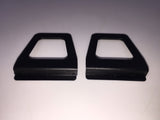 10604 - AS - Screen Pulls - Set of 2 - Black Plastic - Vinyl - Durable - Box 8