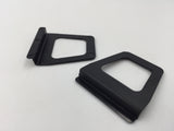 10604 - AS - Screen Pulls - Set of 2 - Black Plastic - Vinyl - Durable - Box 8