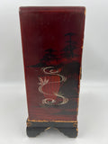 10630 - AN - Antique Chinese Jewelry Box Cabinet - Very Old - Handcrafted and Hand painted - Box 34